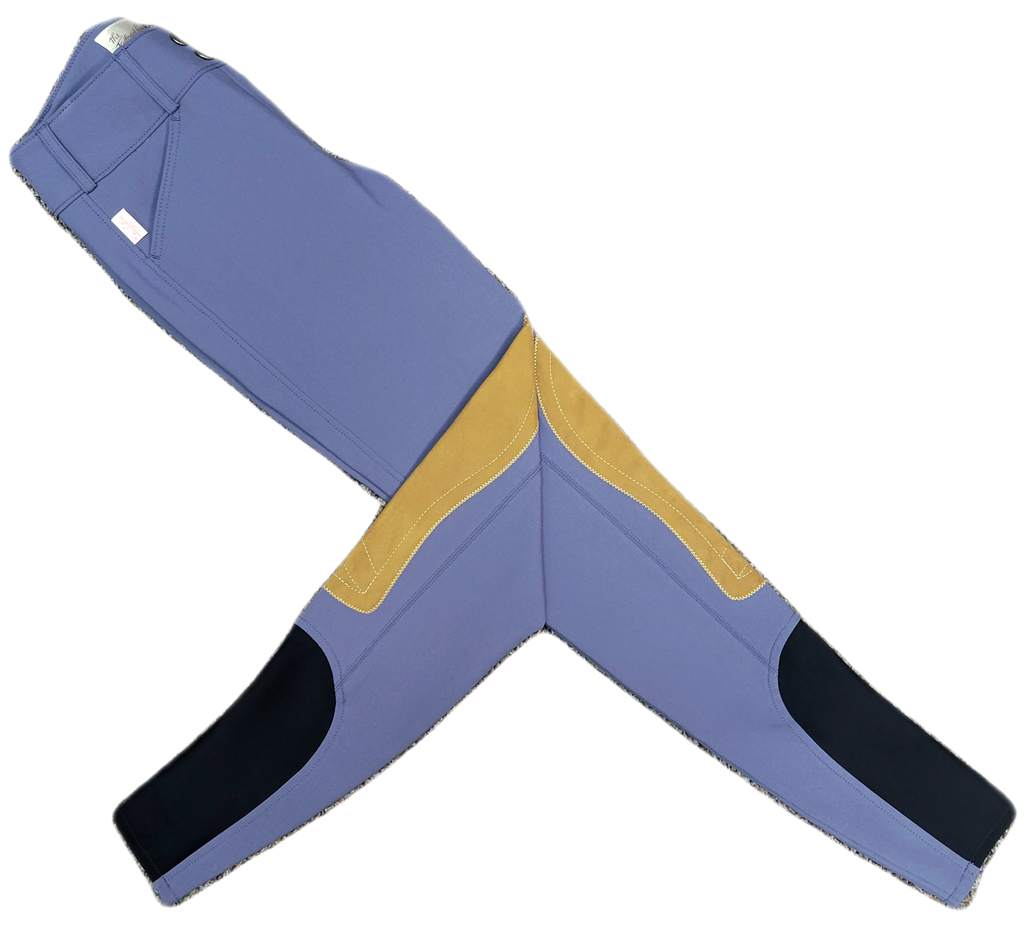 Tailored Sportsman Trophy Hunter Sock Bottom Breeches - Hyacinth w/Tan Patch