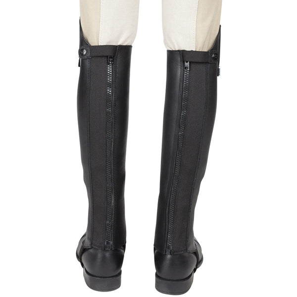 Boots double zip en cuir noir | Petite taille femme | Semler