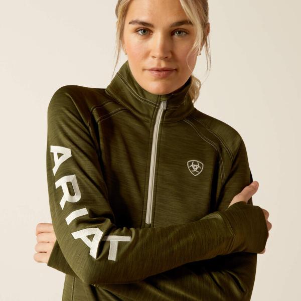 Ariat Tek Team 1/2 Zip Sweatshirt | Winter Moss