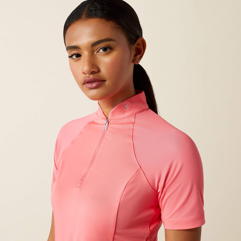 Ariat Ladies Soquel 1/4 Zip - Coral