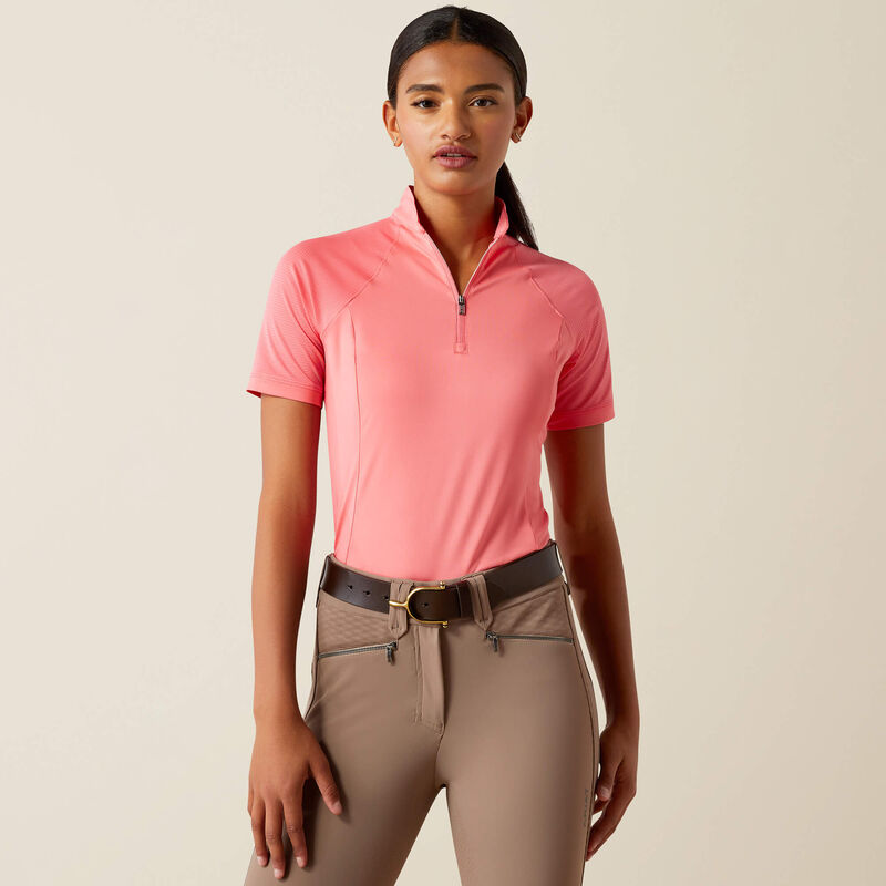 Ariat Ladies Soquel 1/4 Zip - Coral