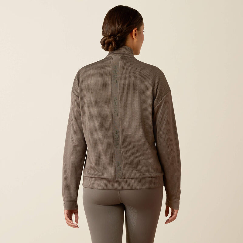 Ariat Ladies Breathe 1/2 Zip Sweatshirt | Plum Grey