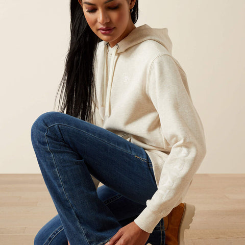 Ariat Logo 2.0 Hoodie - Oatmeal Heather