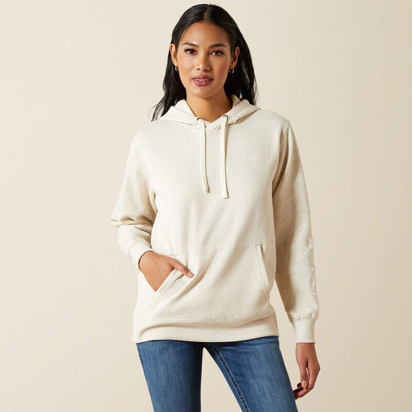 Ariat Logo 2.0 Hoodie - Oatmeal Heather