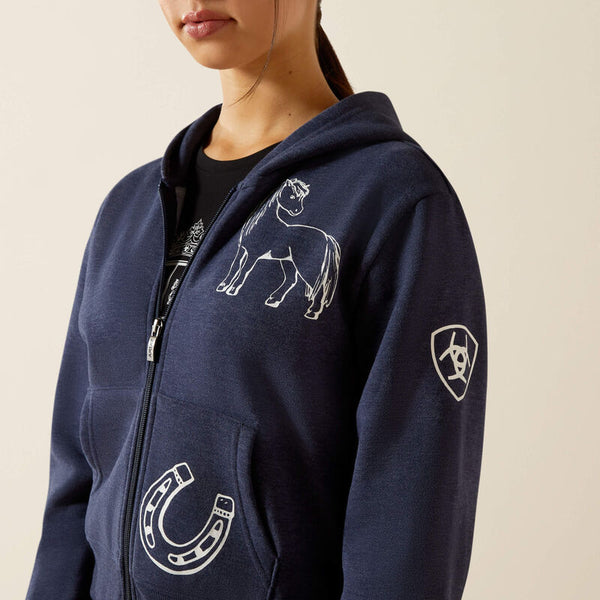 Ariat Kids Spiffy Full Zip Sweatshirt