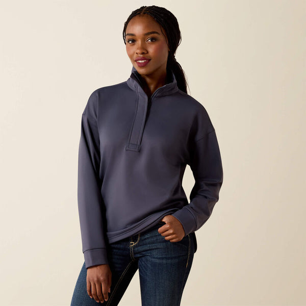 Ariat Breeze Logo 1/2 Zip Sweatshirt - Ombre Blue