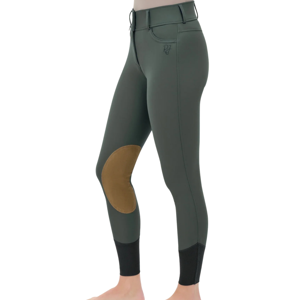 R.J. Classics Ladies Olivia Luxe-Tek Breech - Pewter Green