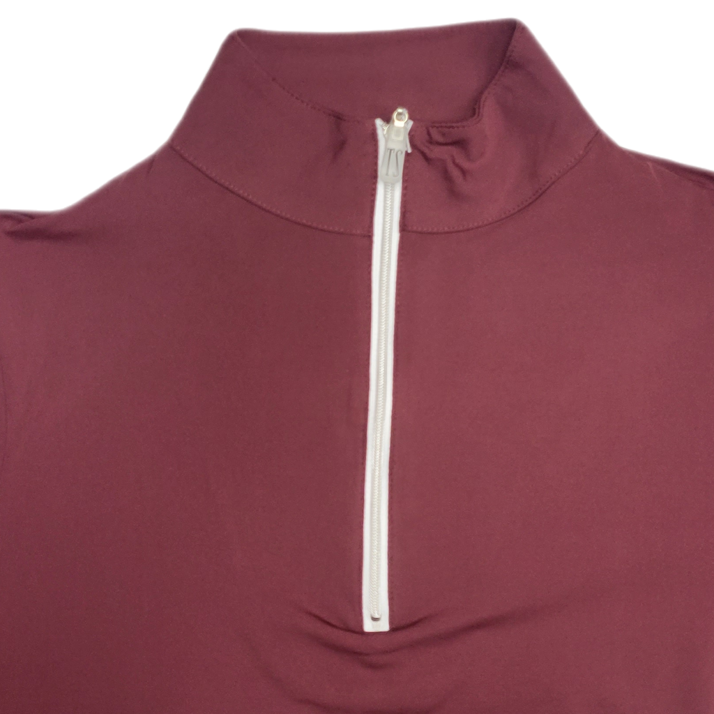 Tailored Sportsman IceFil Long Sleeve Riding Shirt - Cranberry