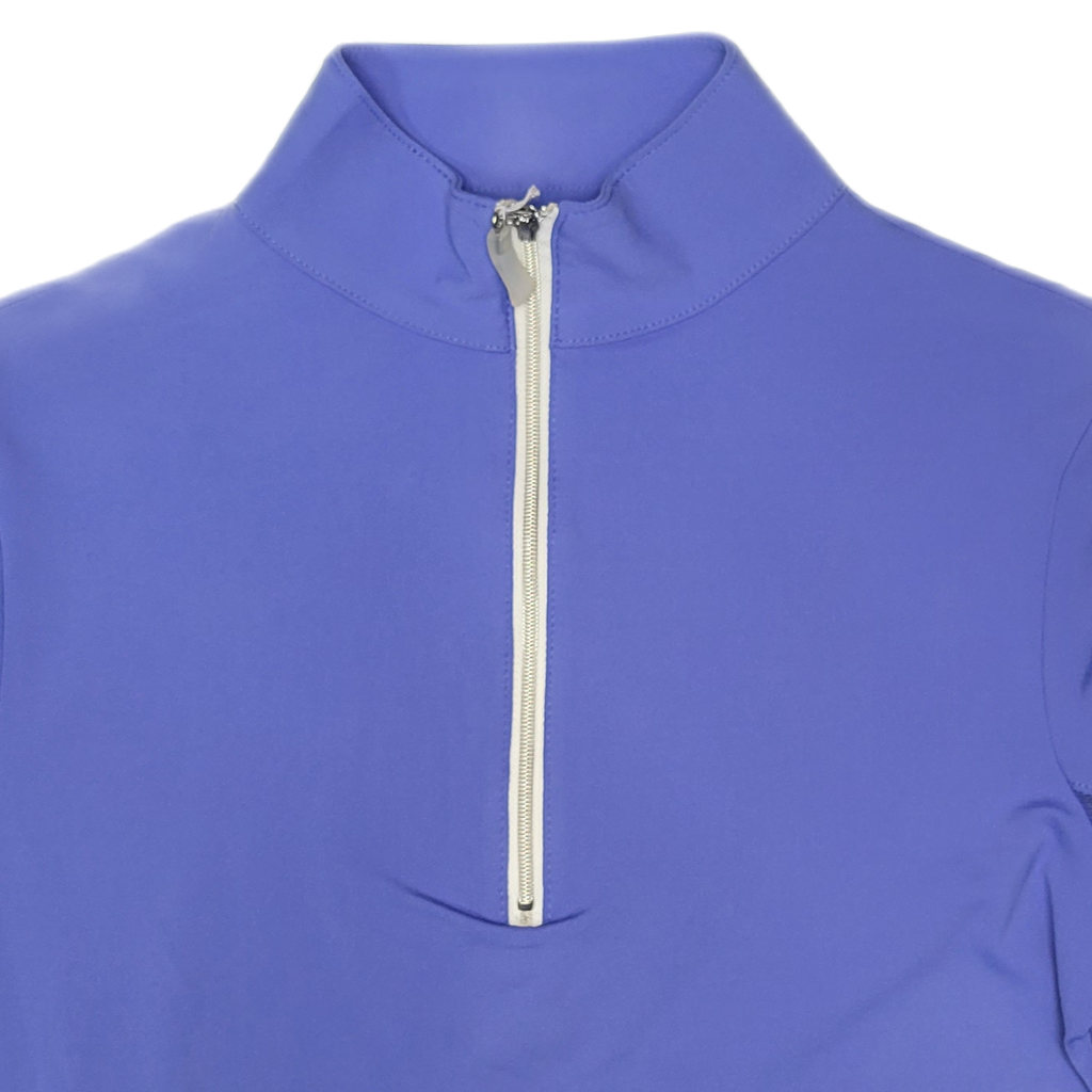 Tailored Sportsman IceFil Long Sleeve Riding Shirt - Iris w/ Silver Zipper