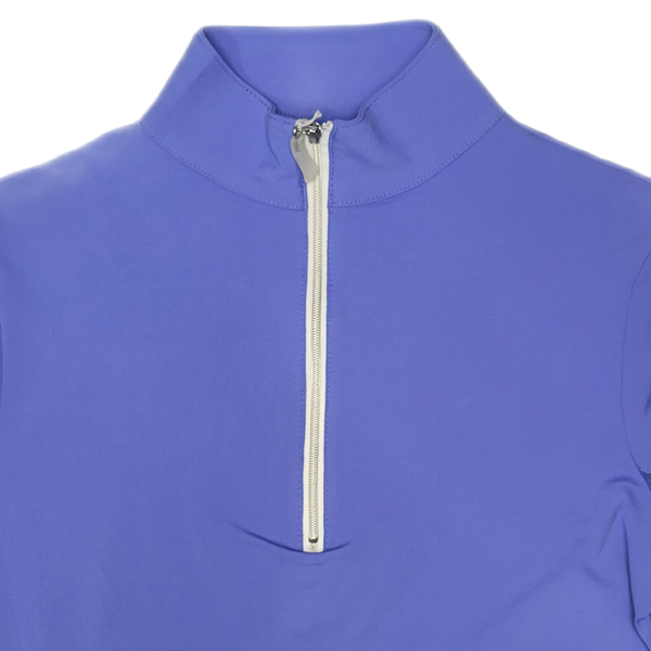 Tailored Sportsman IceFil Long Sleeve Riding Shirt - Iris w/ Silver Zipper
