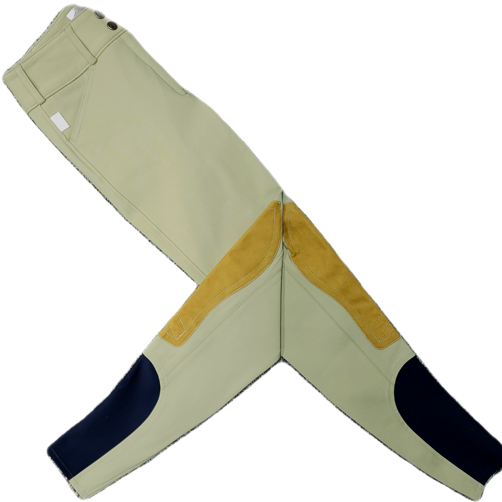 Tailored Sportsman Trophy Hunter Sock Bottom Breeches - Dirt Road w/ Tan Patches