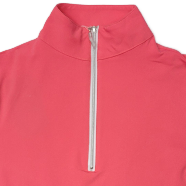 Tailored Sportsman IceFil Long Sleeve Riding Shirt | Watermelon w/ Silver Zipper