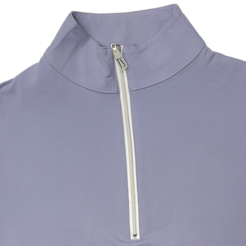 Tailored Sportsman IceFil Long Sleeve Riding Shirt - Lilac w/ Silver Zipper