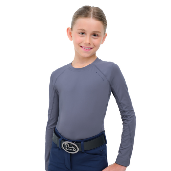 R.J. Classics Girls Jordyn Jr. Crew Neck Shirt - Blue Granite