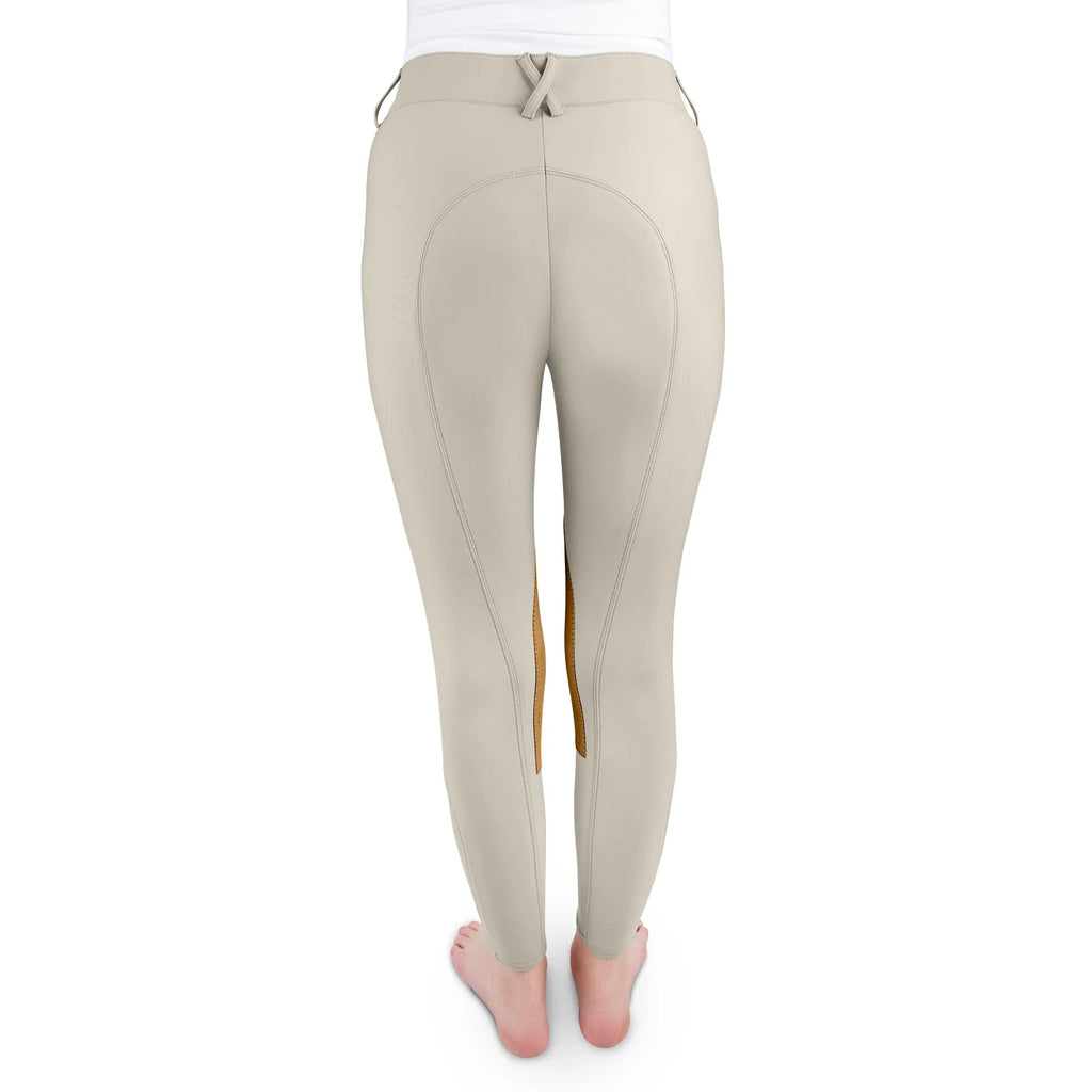 Ovation Women's Dynamic Hunter Knee Patch Breech - Show Tan