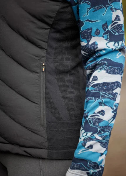 Kerrits EquiTech Hybrid Quilted Riding Vest | Black