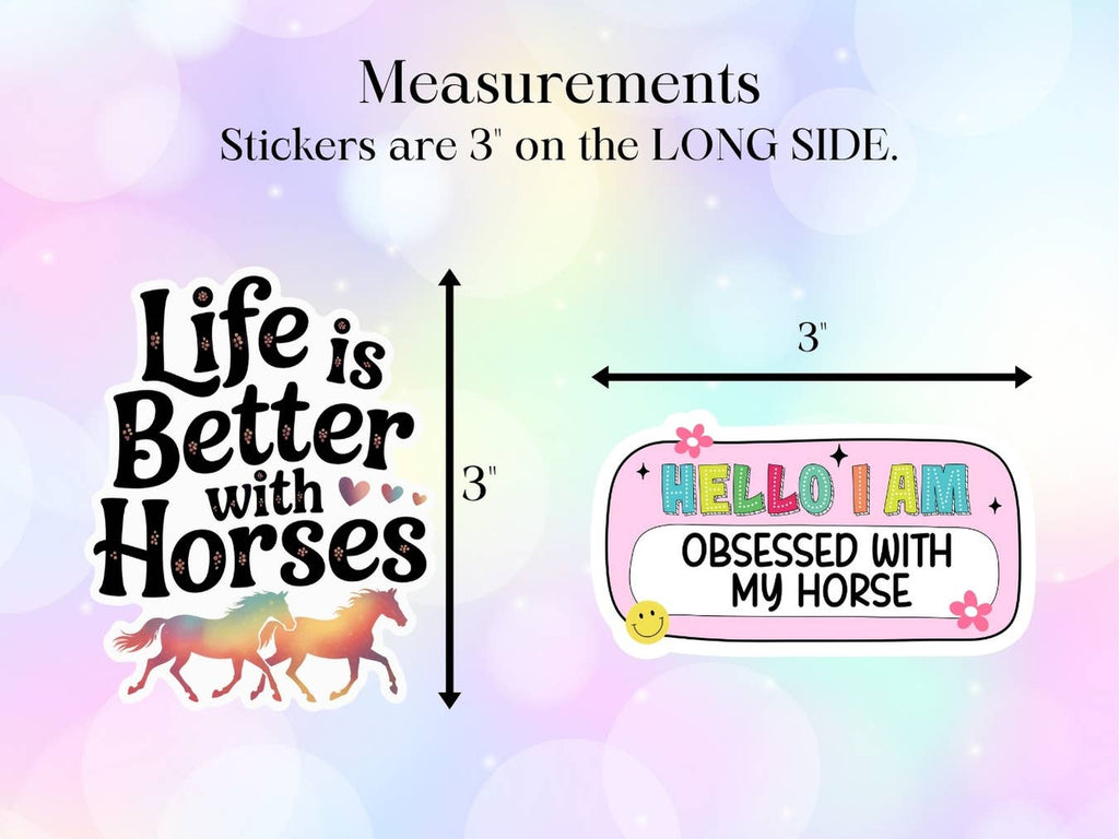 Equestrian Horse Sticker -Waterproof- Literally A Horse Girl