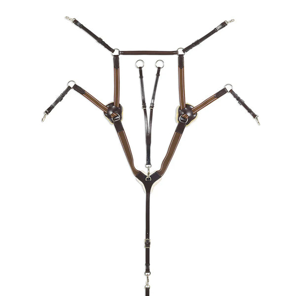 Ovation Classic 5-Point Breastplate with Running Attachment - Horse