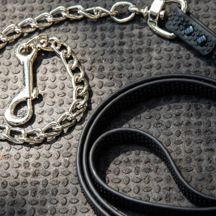 PRO4MANCE | Com4rt Grip Horse Lead w/ Chain