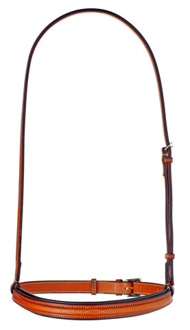 Edgewood 1" Raised Padded Fancy Stitch Chain Noseband