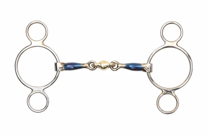 Shire's Blue Sweet Iron Two Ring Gag With Lozenge