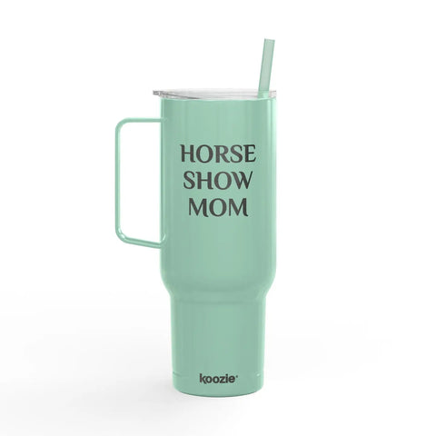 Insulated Tumbler with Lid, 40oz - Horse Show Mom