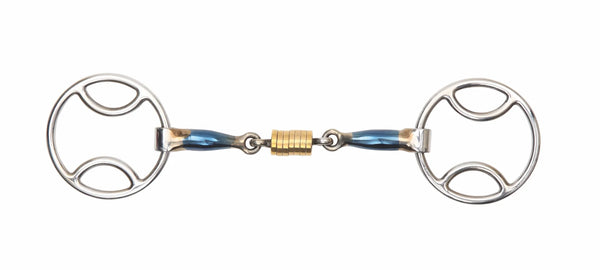Shires Blue Sweet Iron Bevel with Roller Link