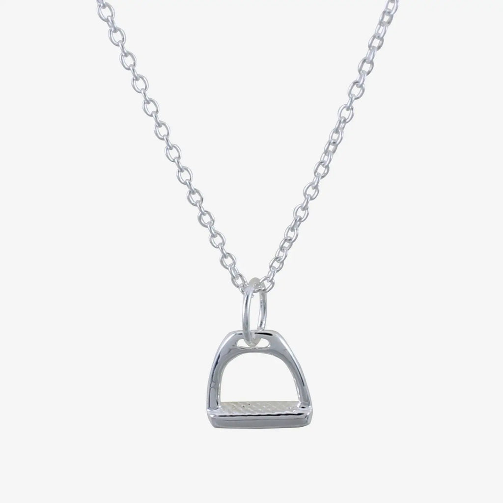 Sterling Silver Stirrup Necklace