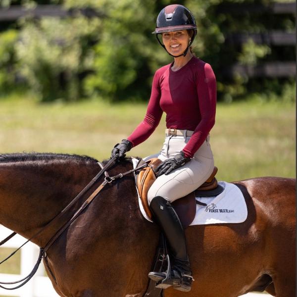 TKEQ 'KENNEDY' 2.0 Seamless Long sleeve | Rich Burgundy