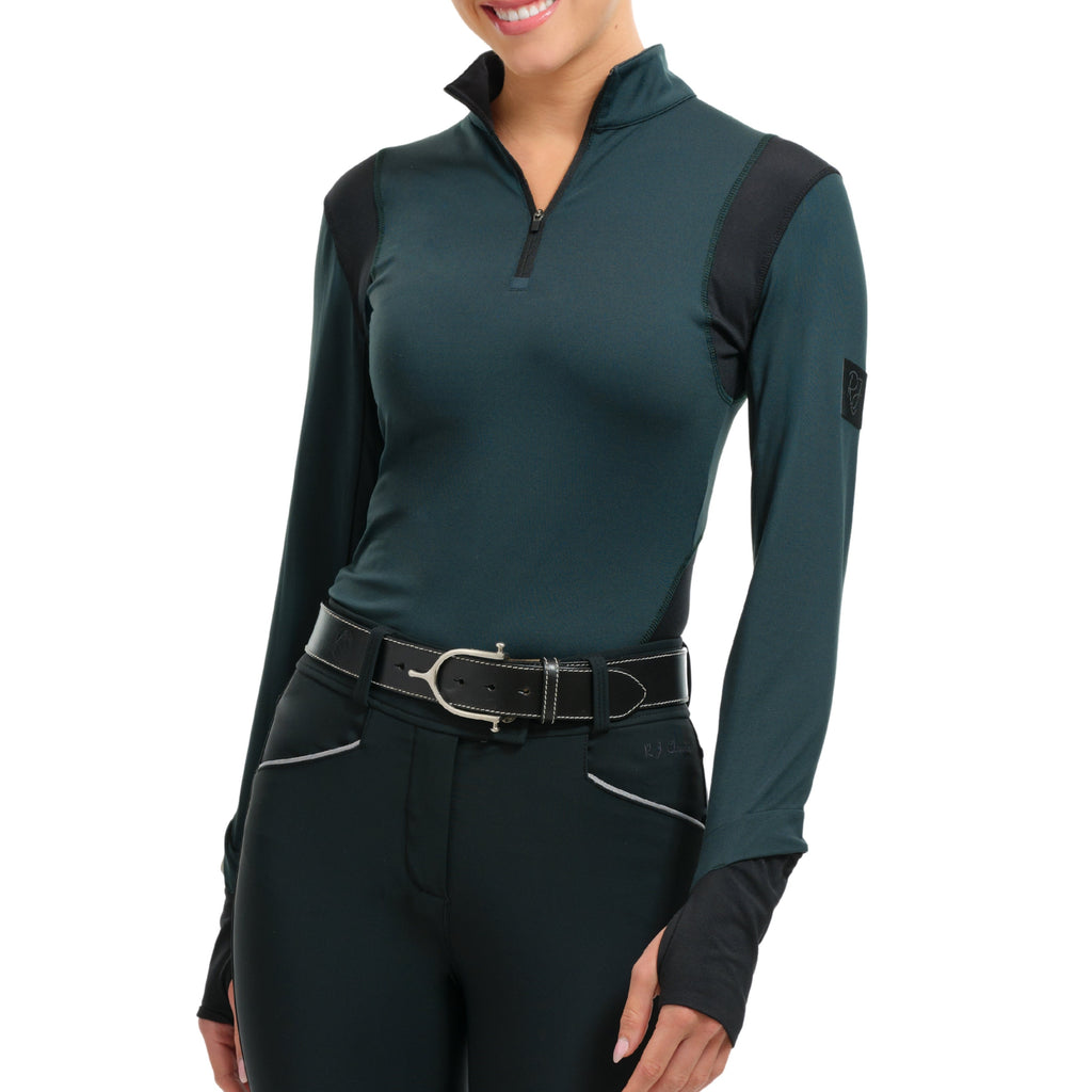 R.J. Classics Ladies Dylan 1/4 Zip Top - Magical Forest