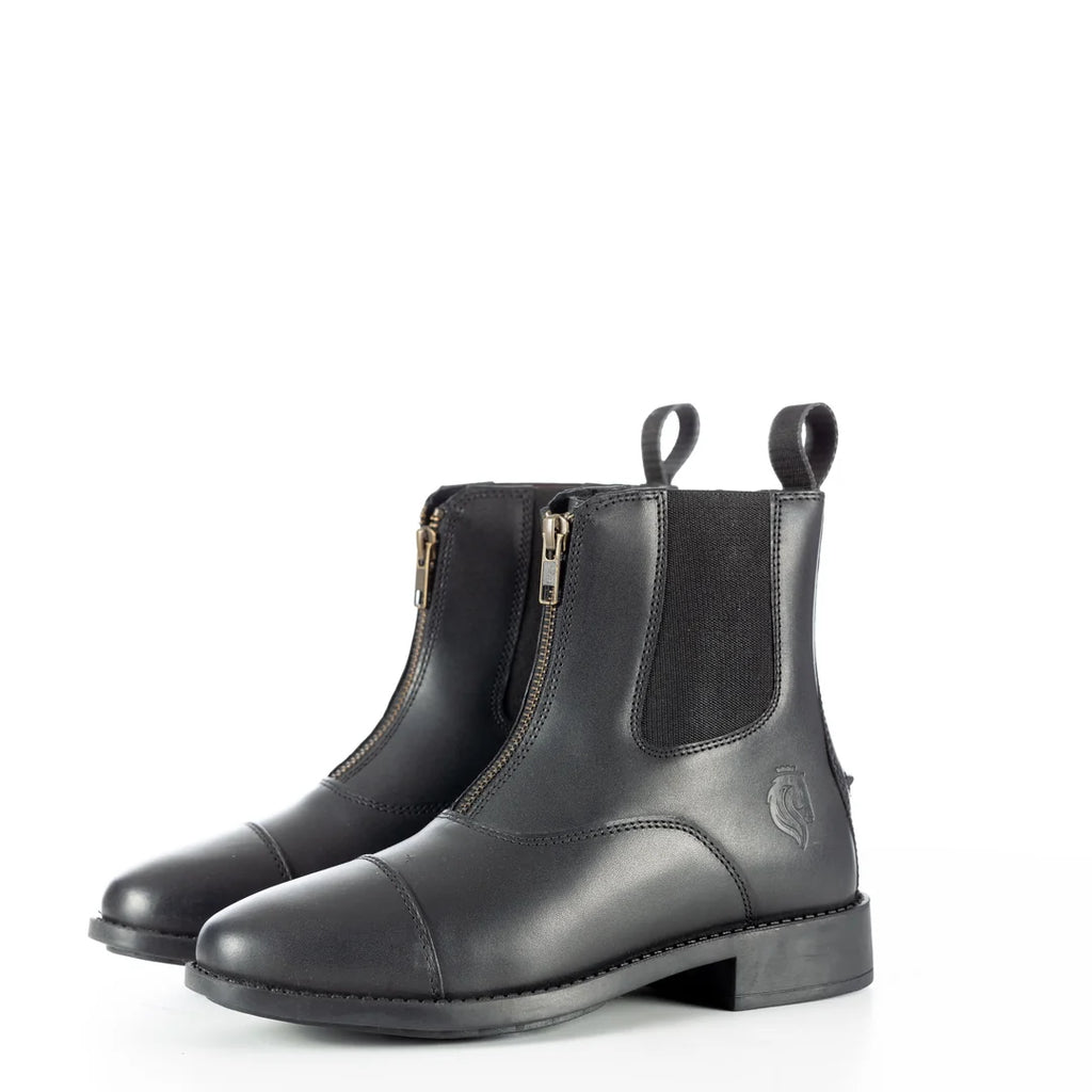 Equinavia Tora Womens Leather Zip Paddock Boots - Black