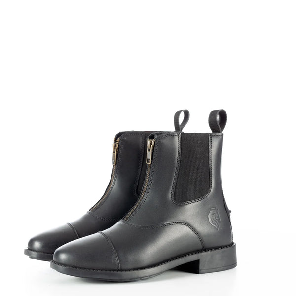 Equinavia Tora Womens Leather Zip Paddock Boots - Black