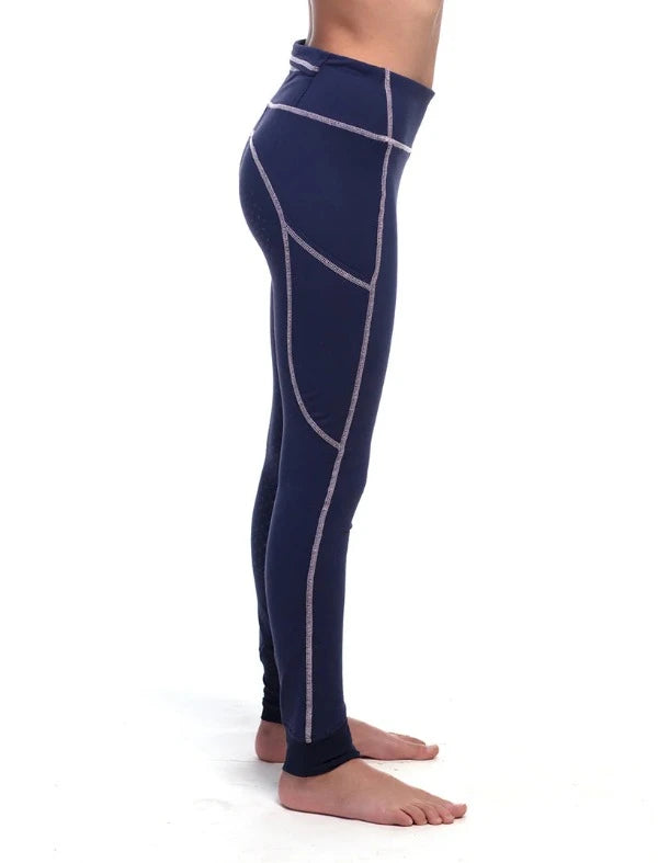 Goode Rider Girls performance Tight | Indigo