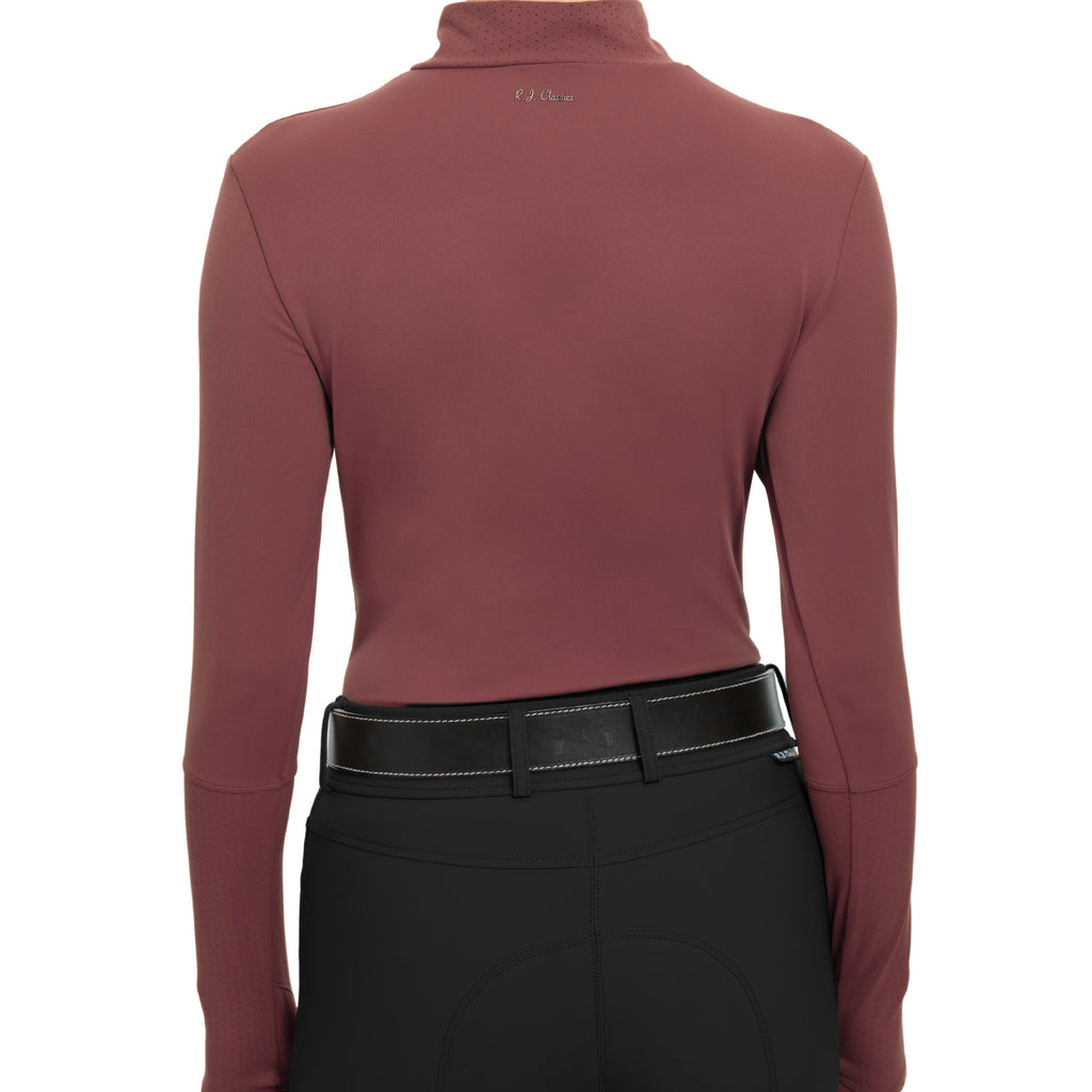 R.J. Classics Ladies Jamie Wrap Neck Top - Apple Butter
