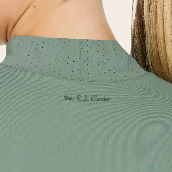 R.J. Classics Jemma Mock Neck Shirt | Iceberg Green