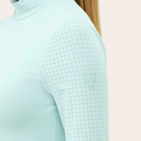 R.J. Classics Ladies Jemma Mock Neck Shirt | Icy