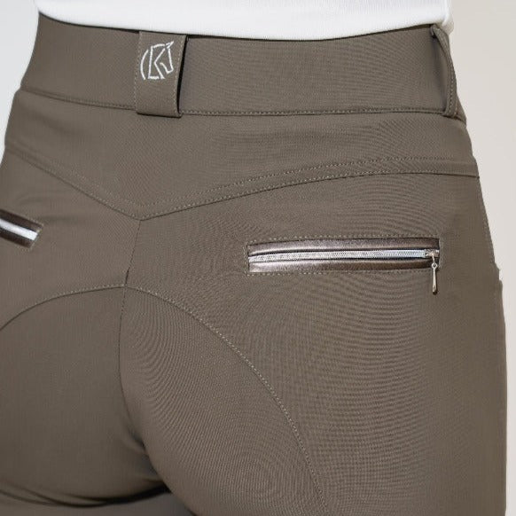 KL Select Gabrielle Knee Patch Breech | Truffle w/ Copper