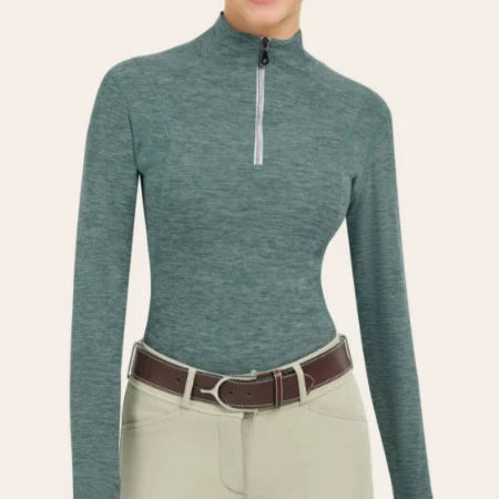 R.J. Classics Logan 1/4 Zip Shirt | Evergreen Heather
