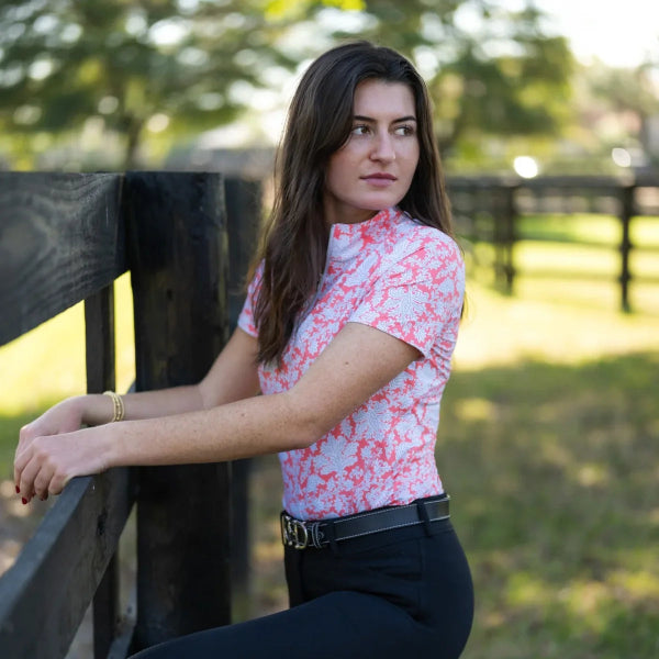 R.J. Classics Lucy 1/4 Zip | Coral Paisley