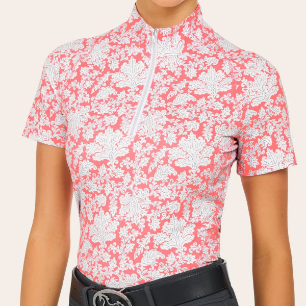 R.J. Classics Lucy 1/4 Zip | Coral Paisley