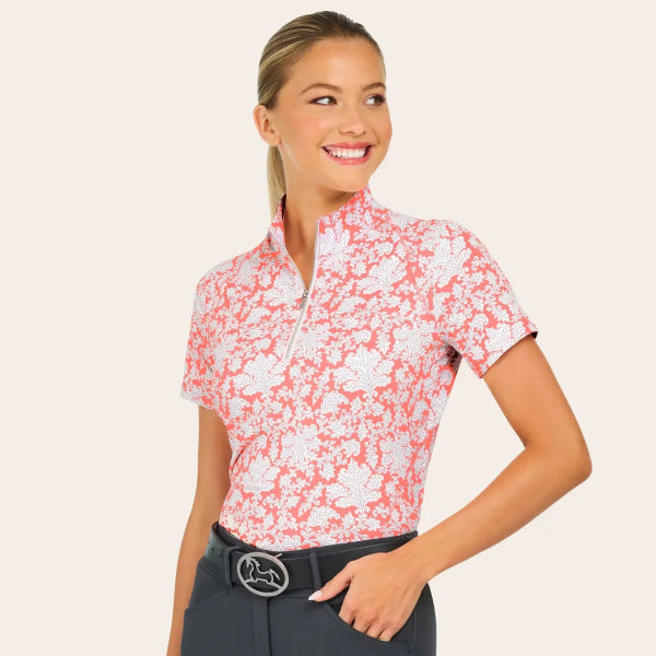 R.J. Classics Lucy 1/4 Zip | Coral Paisley
