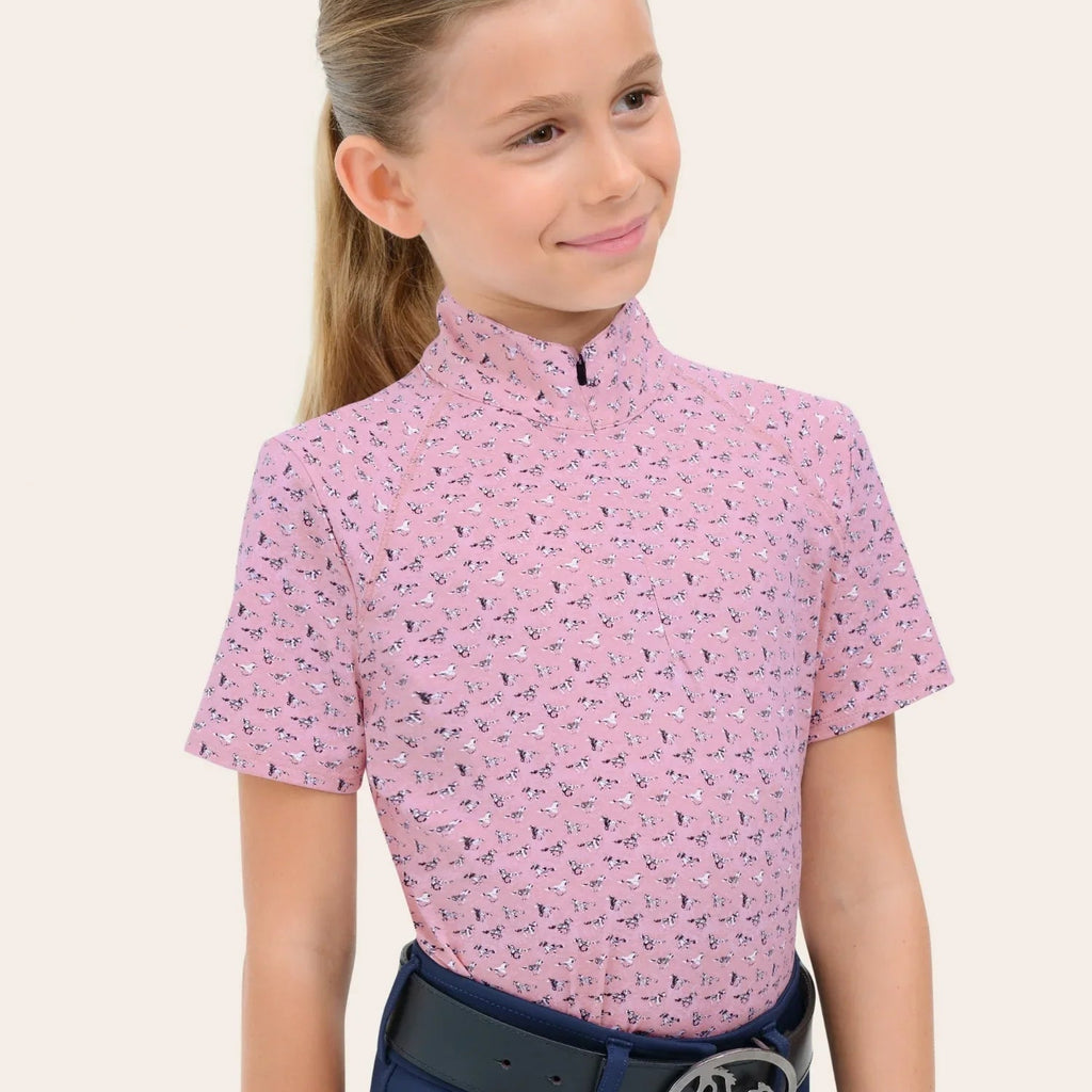 R.J. Classics Girls Lucy Jr. 2.0 1/4 Zip - Marbled Mares