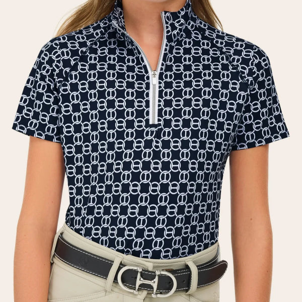 R.J. Classics Girl's Lucy Jr. Schooling Shirt | Navy Chain