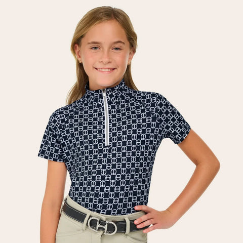 R.J. Classics Girls Lucy Jr. Schooling Shirt | Navy Chain