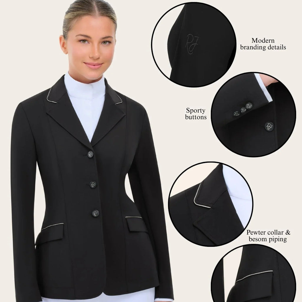 R.J. Classics Ladies Monterey Show Coat Eleganza Edition - Black
