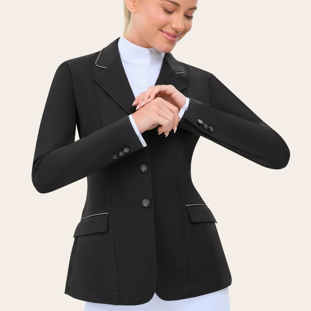 R.J. Classics Ladies Monterey Show Coat Eleganza Edition - Black