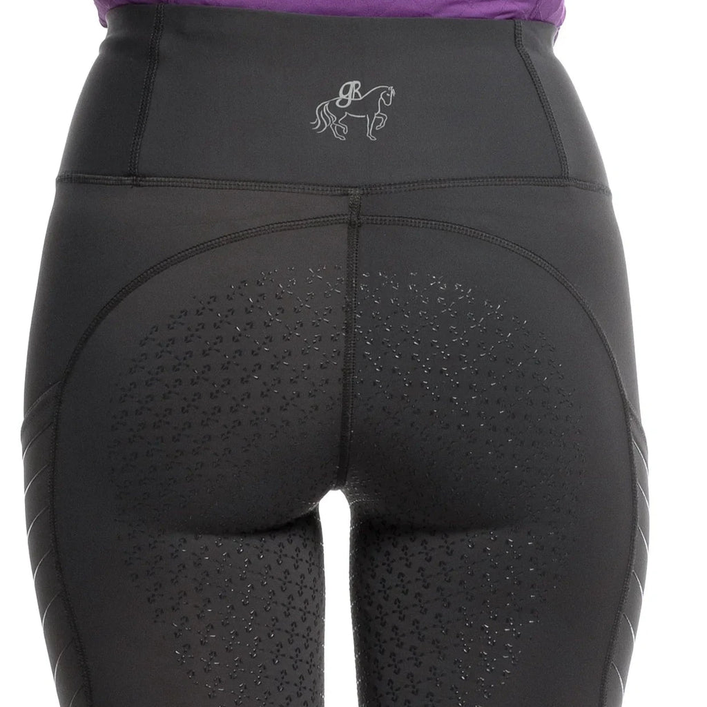 Goode Rider Full Seat Power Tights | Pewter