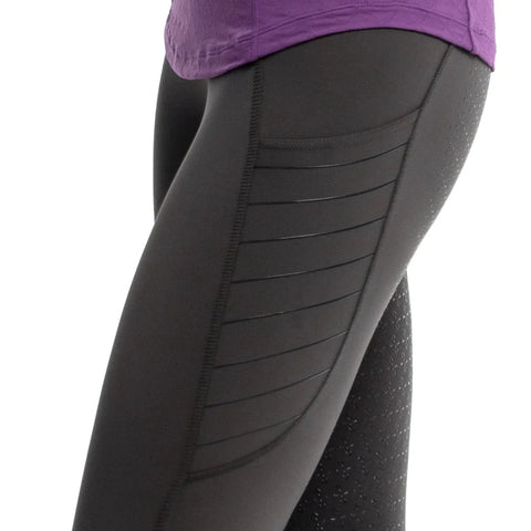 Goode Rider Full Seat Power Tights | Pewter