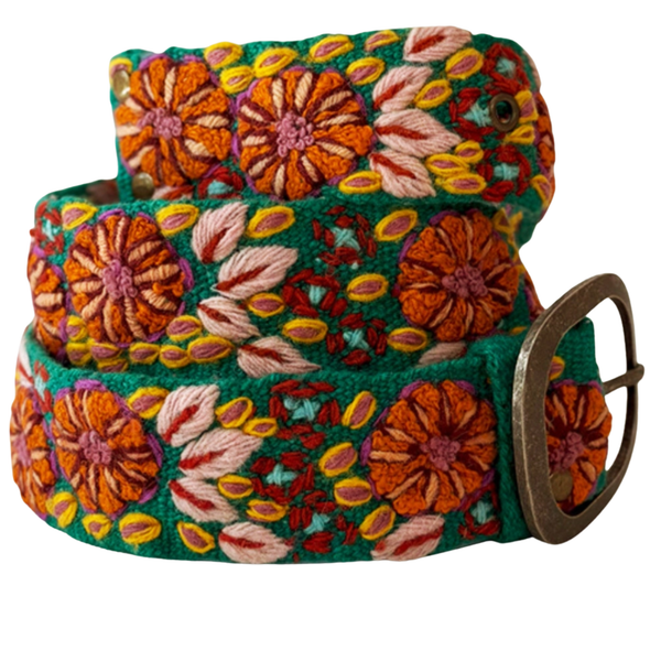 Jenny Krauss Autumn Sonata Embroidered Wool Belt