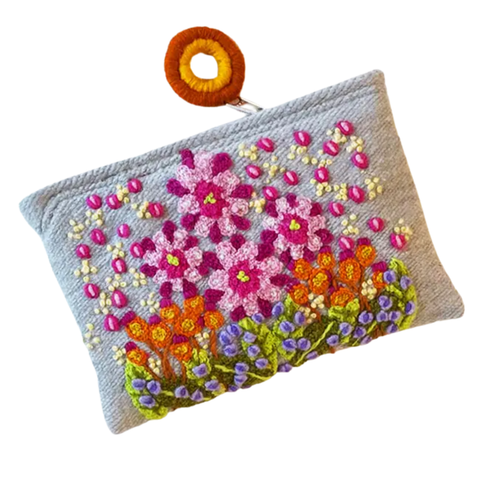 Jenny Krauss Freshwater Embroidered Wool Pouch